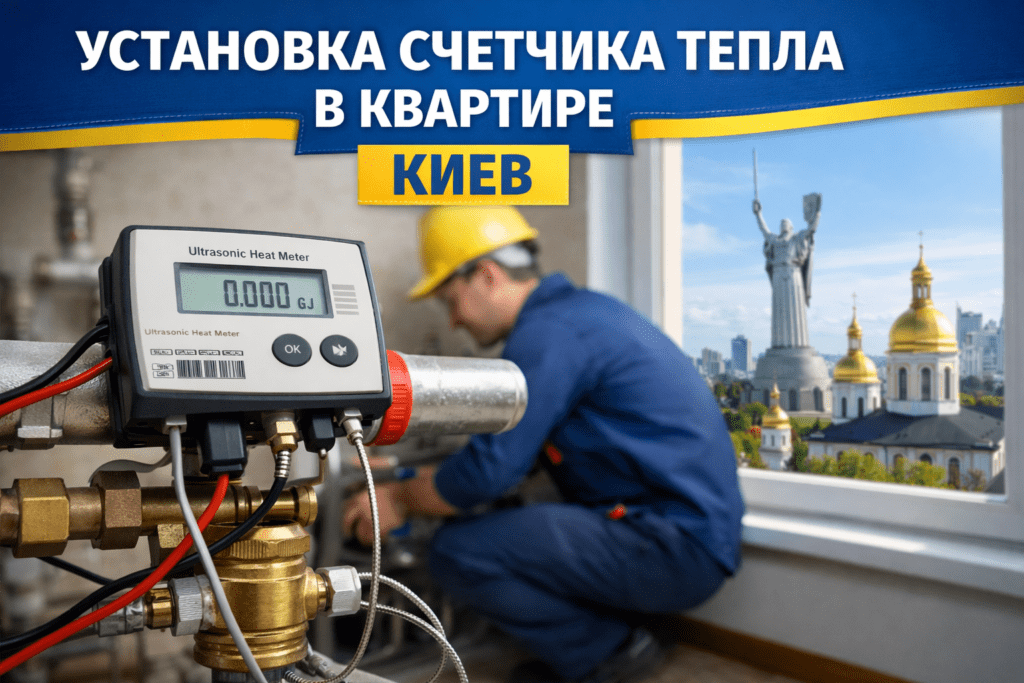 Установка счетчика тепла в квартире